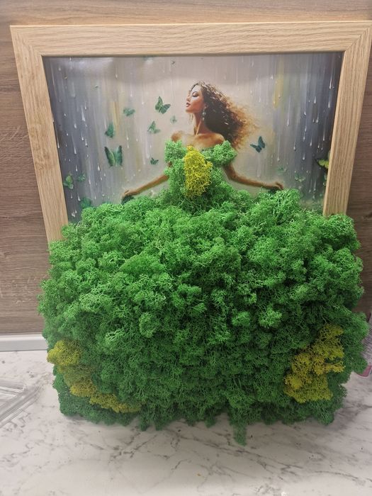 Дизайнерски картини от скандинавски мъх