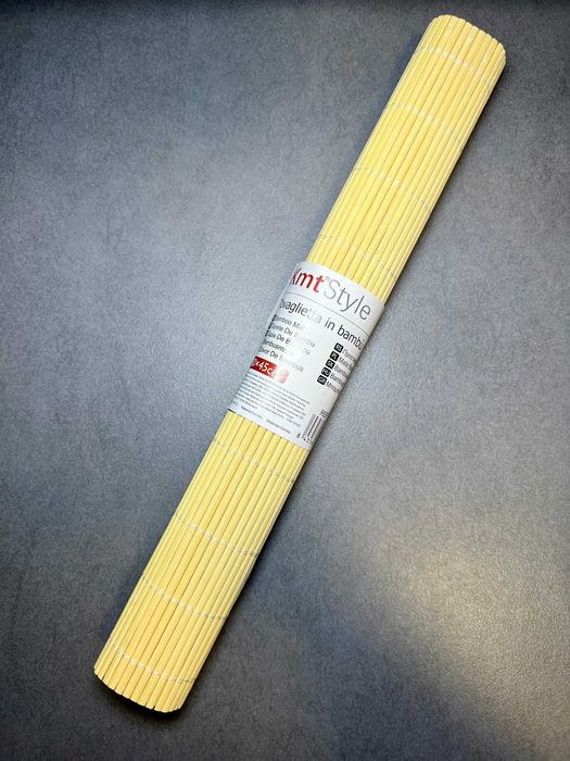 Set 8 covorașe de Bambus Kmt®Style - 45x30 cm - Natural