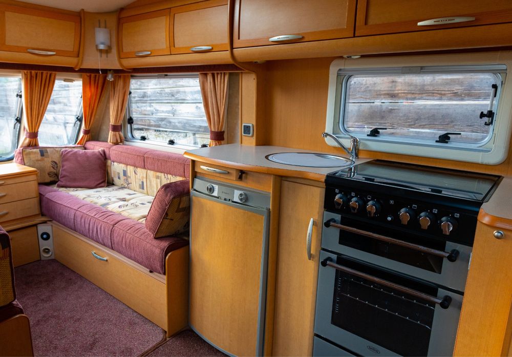 Rulotă Abbey 2006 – •INMATRICULATA RO – Cort mare cat toata rulota