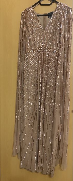Rochie eleganta Adrianna Papell 32 rose gold