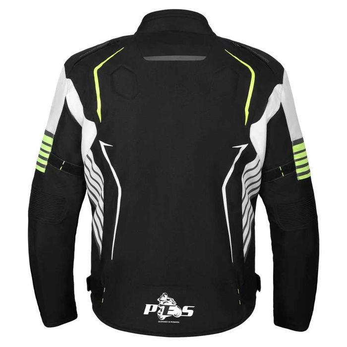 Geacă Moto PES 4 Sezoane Protecții Level 2, impermeabila, mesada iarna