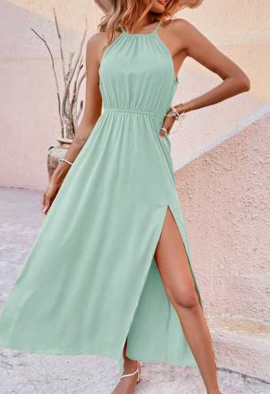 Rochie vara Shein Holiday turcoaz marimea XS