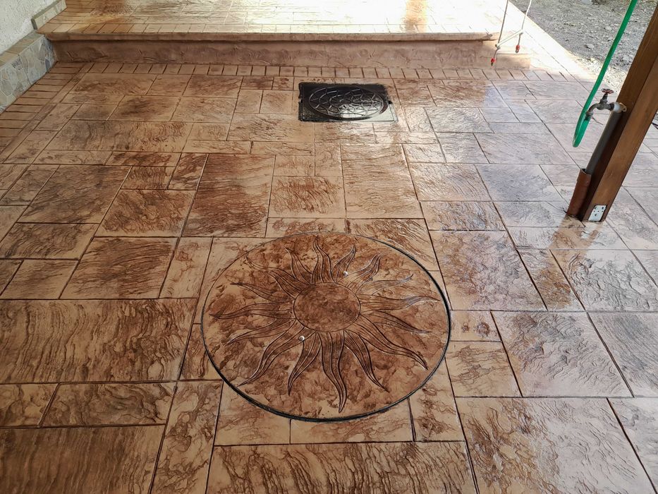 Beton amprentat .Beton elicopterizat .rampe carabile