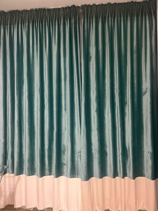 продам тюль теневая цвет зелено голубой