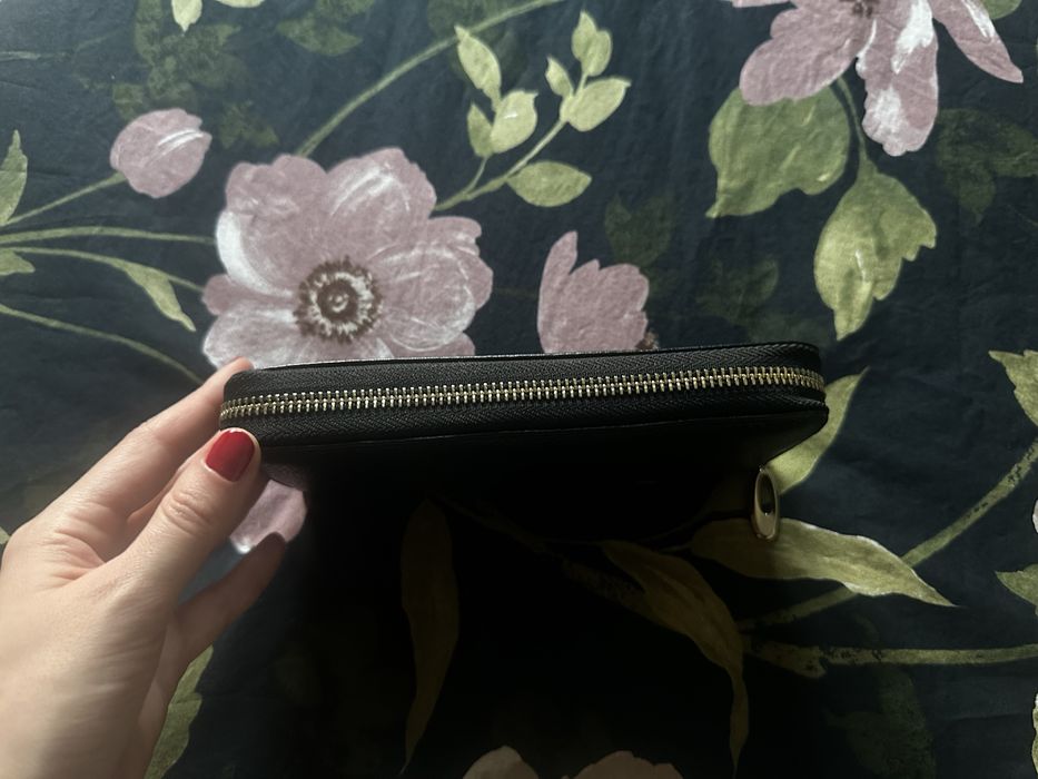 Portofel din piele negru (nou)