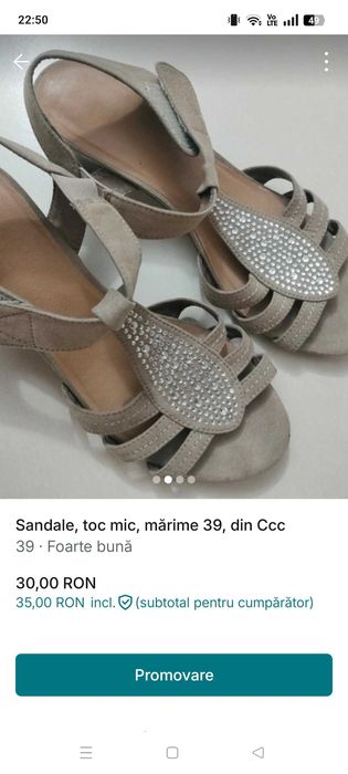 Sandale mărime 39 din CCC