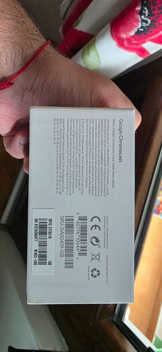 Мултимедиен Плеър Оригинален Google Chromecast 3та генерация пълен комплект
