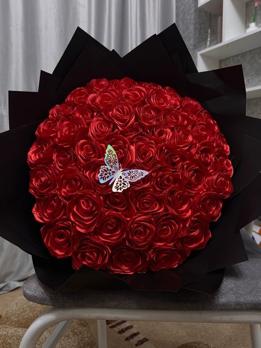 Цветы из атласной ленты