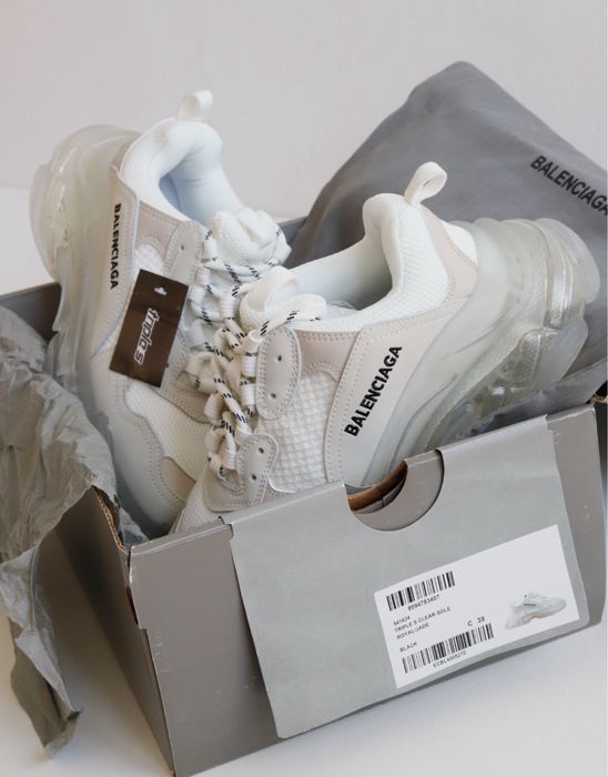 Balenciaga Triple S Clear Sole White 43 Premium NOI