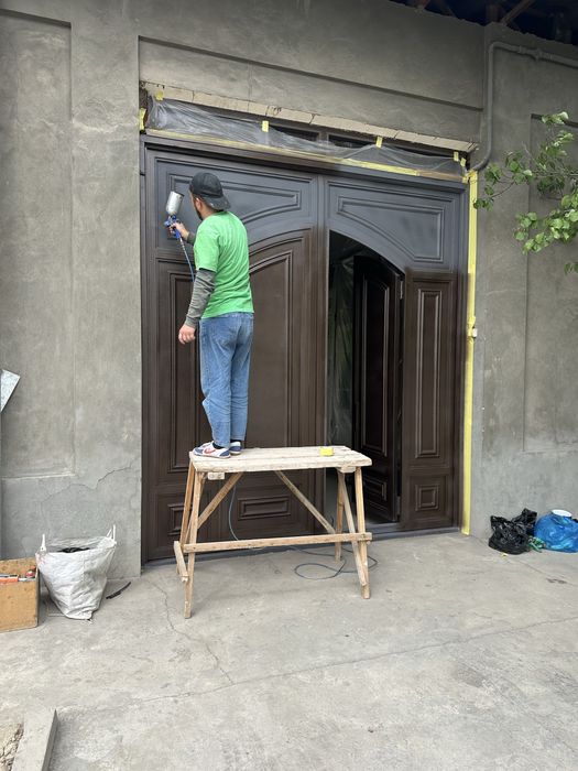Akfa Darvoza kraska boyash Акфа Дарвоза краска бояш