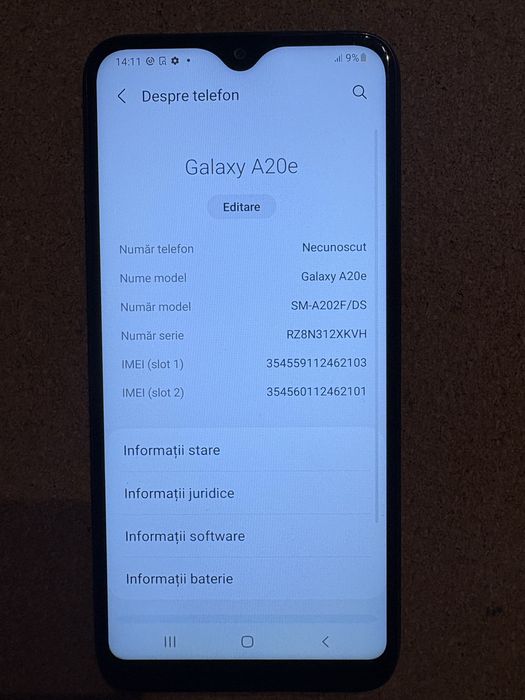 Samsung Galaxy A20e 32Gb ID-XXL6276