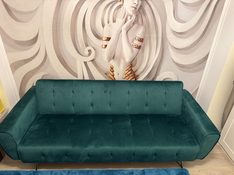 Vand Canapea extensibila stofa(catifea) 3 locuri