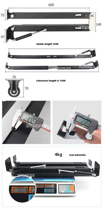 Мебелен механизъм за скрита маса или бюро
