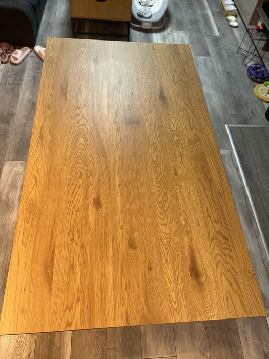 Masa Stejar Cald/Negru 90x160