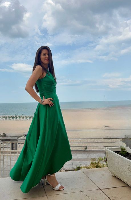 Rochie Badgley Mischka – verde smarald, mărimea S-M