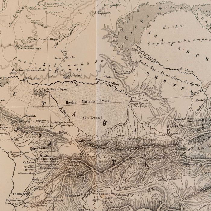 Карта Туркестанской области