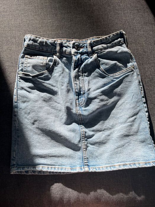Дънкова къса пола Zara