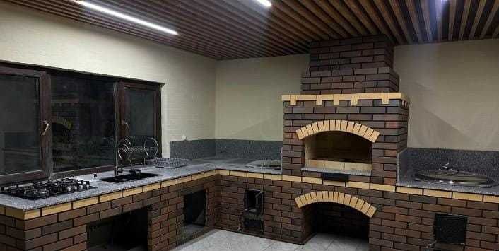 Казан ошак, Барбекю зона