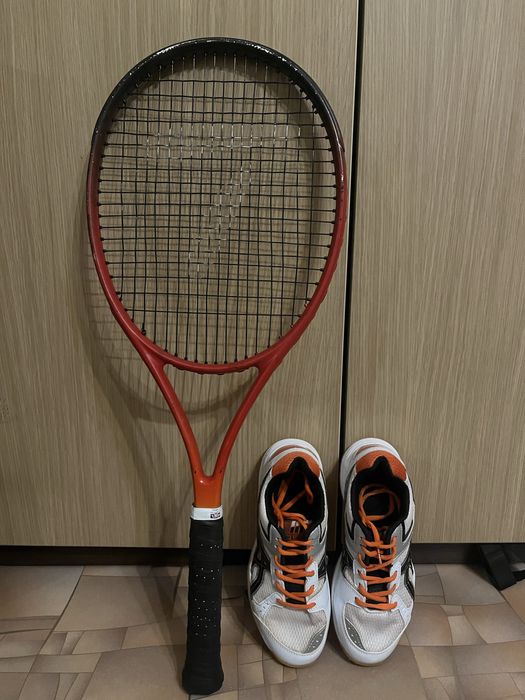 Ракетка+кроссы asics для большого тенниса