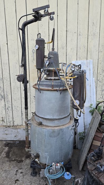 Cazan de cupru cu arzator automatizat