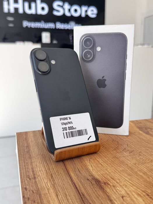 Айфон16•128гб/96%қара