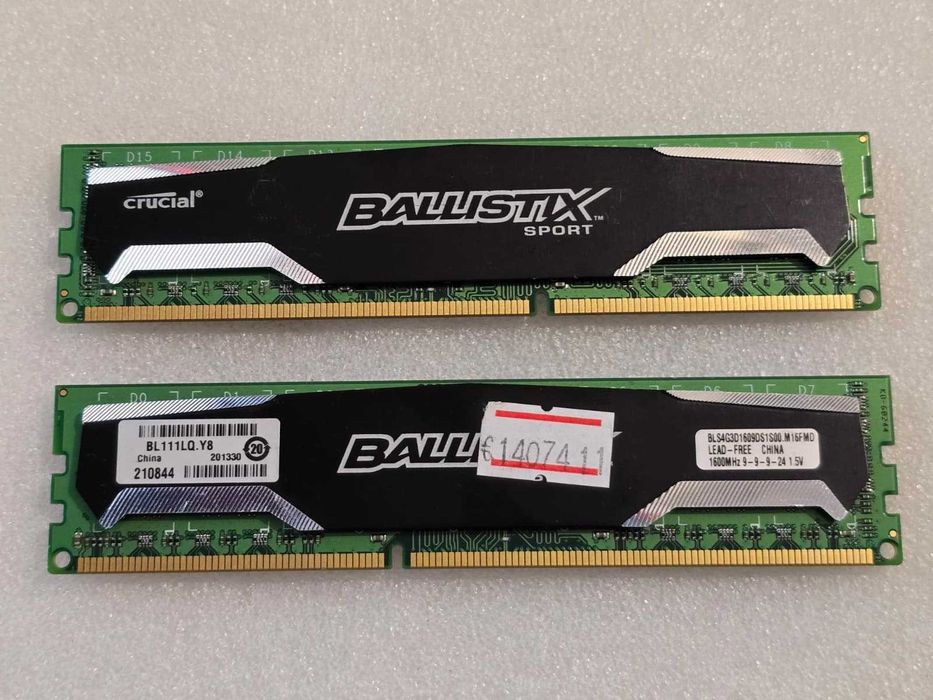 Kit Memorii RAM Crucial Ballistix Sport 8GB (2x4GB) DDR3, 1600MHz CL9 ...