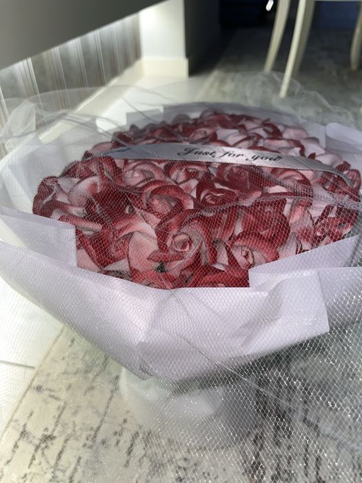 букет из мыльных роз