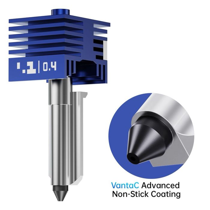 BIQU kit hotend 0,4mm oțel călit duză SFC pentru Bambu-Lab P2S – VantaC