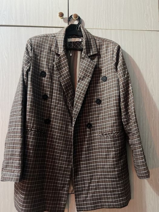 Пиджак жакет в клетку