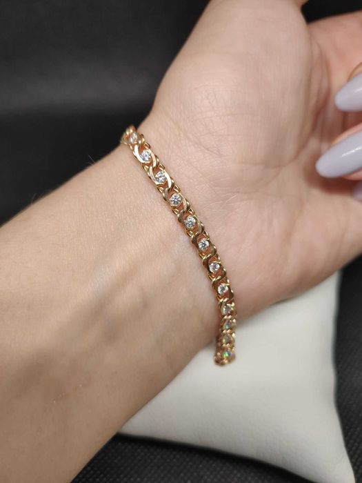 Vând brățară de  aur 14 k 585 , 6.57 grame mărime 17