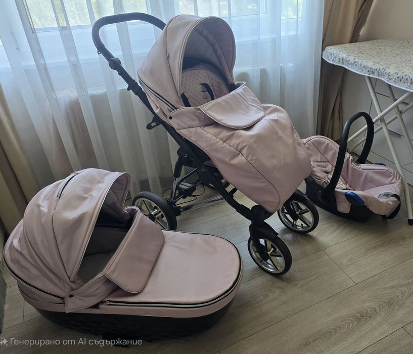 ПРОМОЦИЯ!!!ВАЖИ ДО МАРТ!!!Бебешка количка 3 в 1 Adbor Avenue 3D