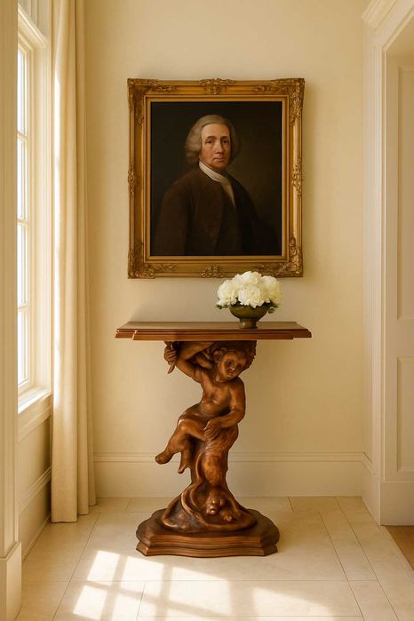 Старинна конзолна маса Cherub