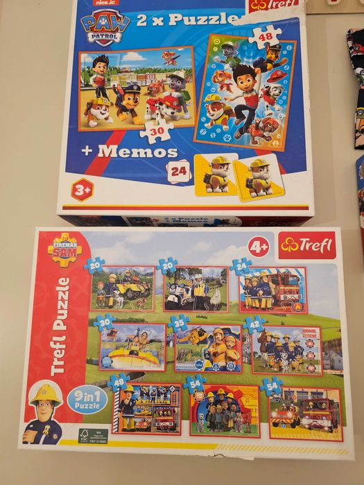 Puzzle copii patrula catelusilor + joc din lemn literele alfabetului