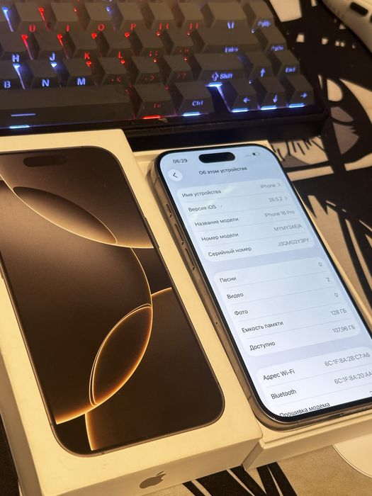 Iphone 16 pro 128/89%
