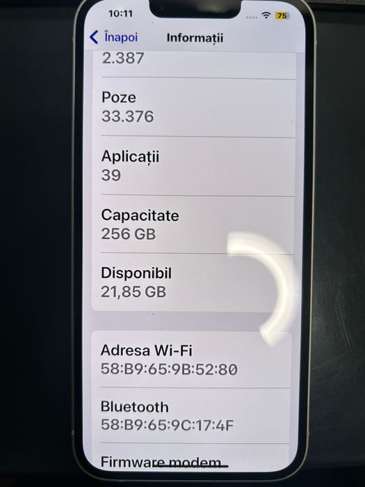 Vand iphone 14 ,256 gb