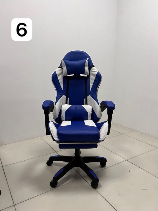 Игровое кресло — ортопедическое с подставкой для ног