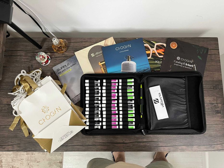 Vand kit chogan 42 mostre, cataloage si pungi de cadou