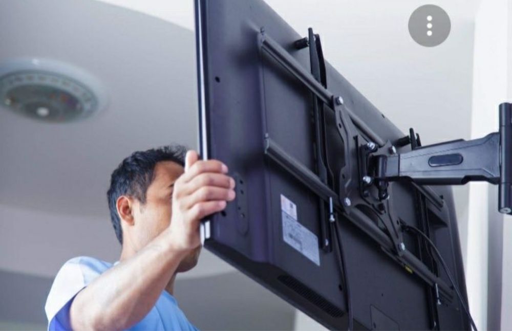 услуга установка даставка кранштейнов для телевизоров всех размеров