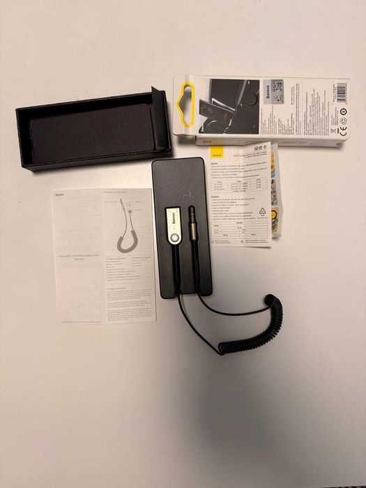 Baseus Bluetooth аудио адаптер CABA01-01 безжичен AUX 3.5mm