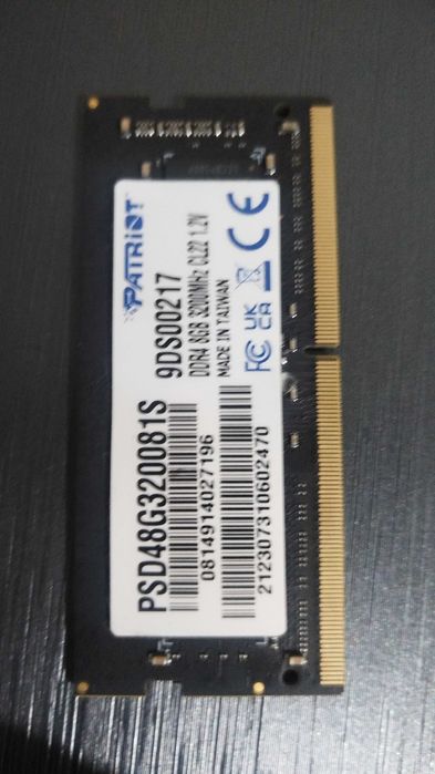 ОЗУ 8gb DDR-4 для ноутбука