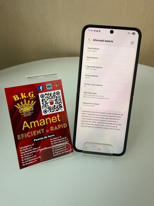 Samsung Z Flip7 FE 128gb Amanet BKG