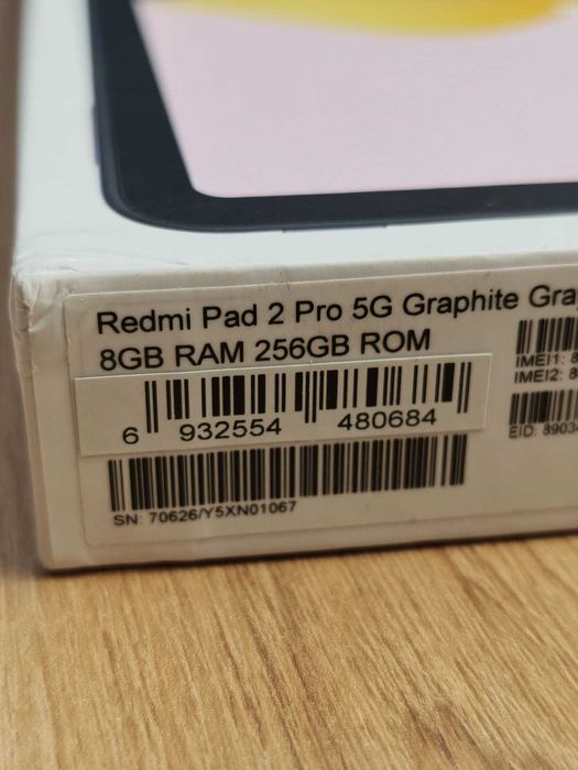 Tableta Xiaomi Redmi Pad 2 Pro, 8GB + 256GB, 5G Dual Sim, 12.1'' 2.5k 144Hz - Ca Noua