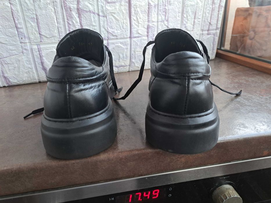 мъжки обувки,кожени,черни Andrews,ном41