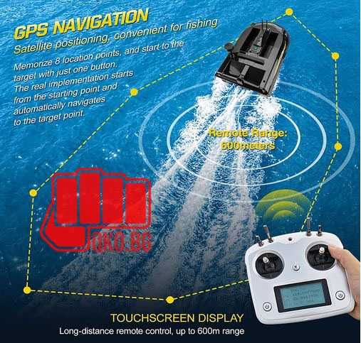 Лодка за захранка, носи 10кг 30 000mAh GPS автопилот