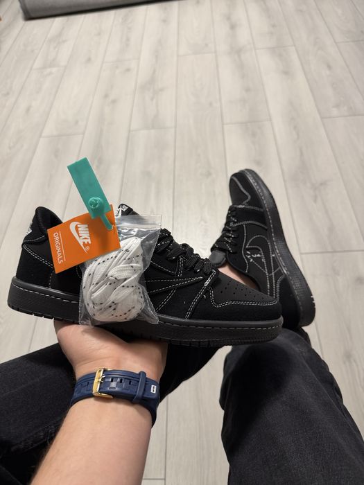 Adidasi Barbati Nike Travis Scott Full Negru!