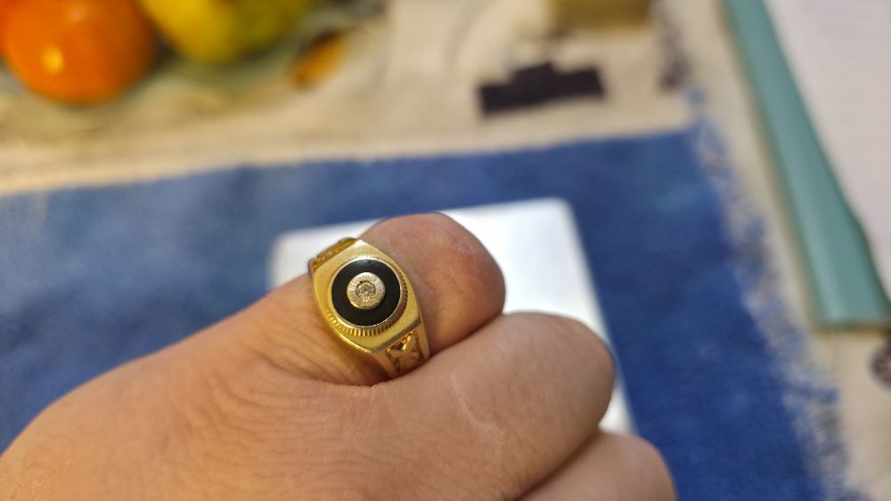 Inel aur . 14 kt  8,1 grame .