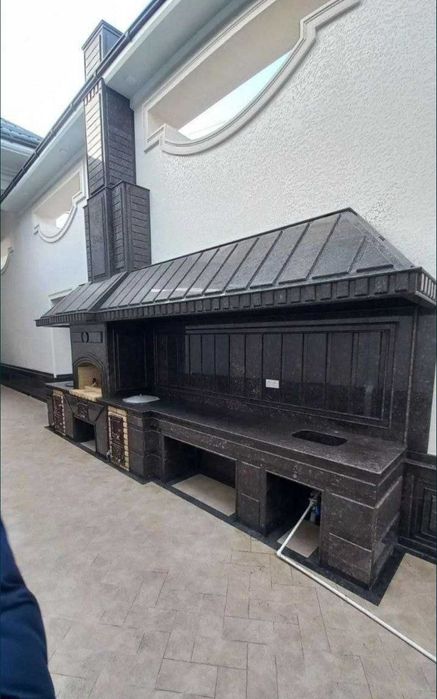 Барбекю зоны, летние кухни, камины, беседки, очаги, мангалы