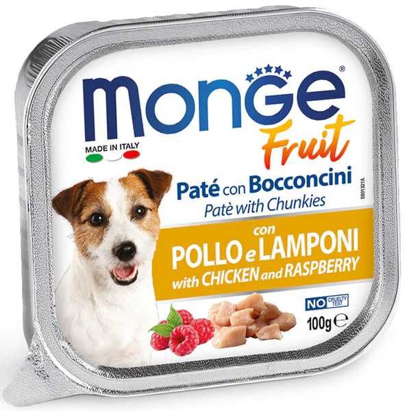Monge Fruit Pate Adult пастет с парченца за кучета 12броя х 100г