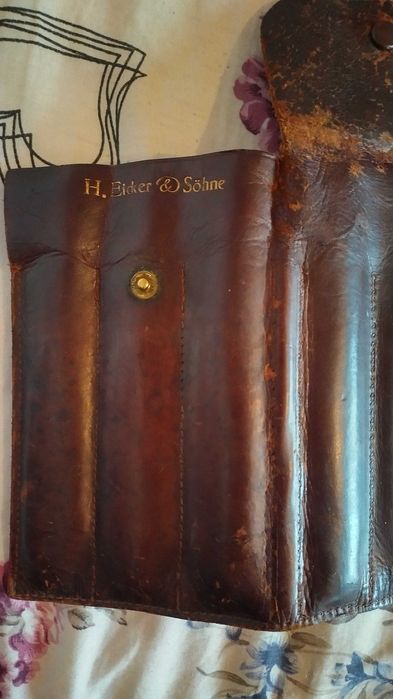 Калъф  кожен за бръсначи