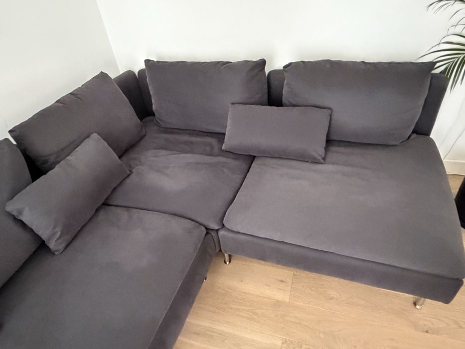 Canapea gri inchis ikea